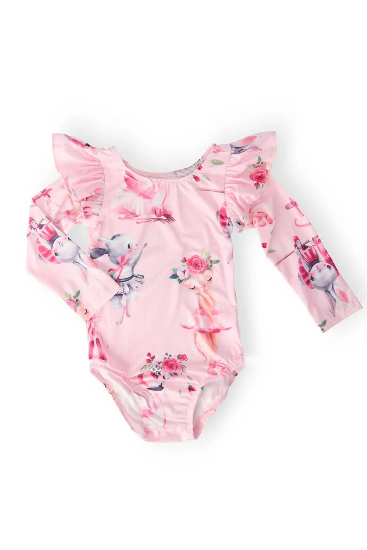 Mila & Rose® Ballet Leotard for Toddlers with Flutter Sleeves - The Palm Beach Baby