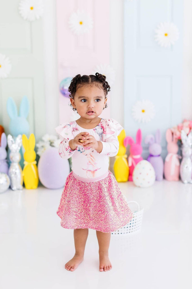 Mila & Rose® Ballet Leotard for Toddlers with Flutter Sleeves - The Palm Beach Baby