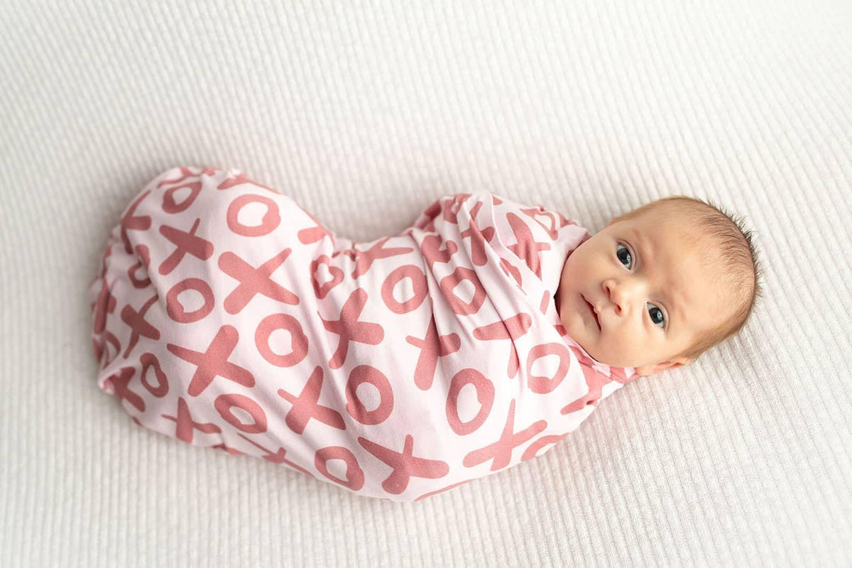 Three Little Tots Bamboo Newborn Swaddle Blanket - Soft & Cozy - The Palm Beach Baby