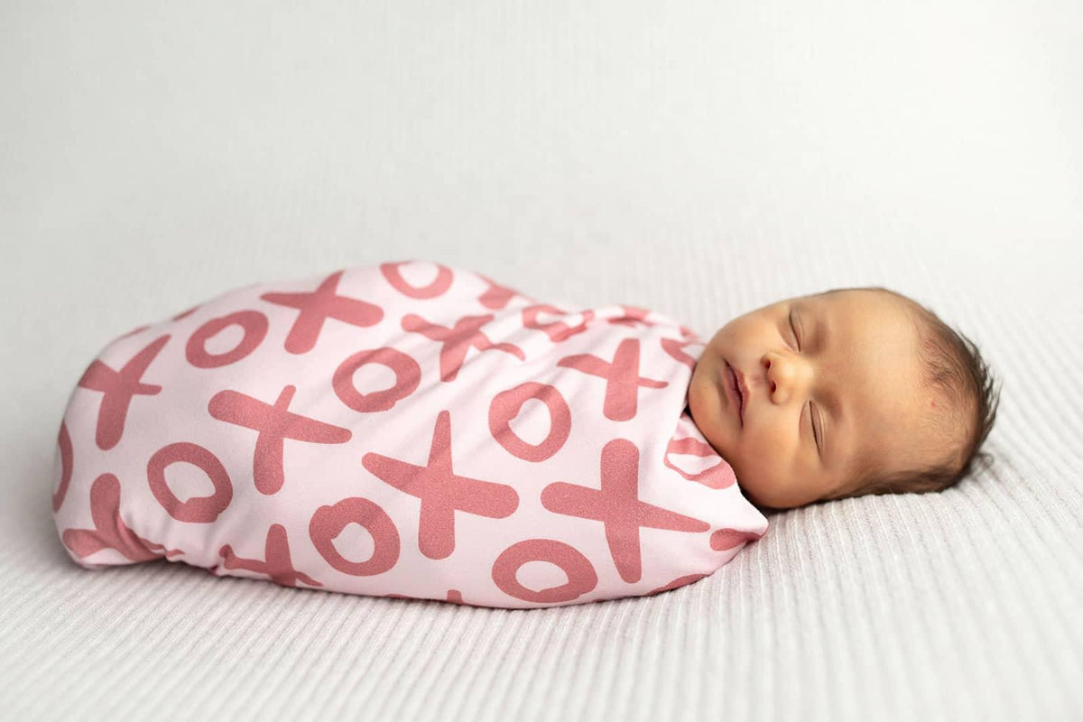 Three Little Tots Bamboo Newborn Swaddle Blanket - Soft & Cozy - The Palm Beach Baby