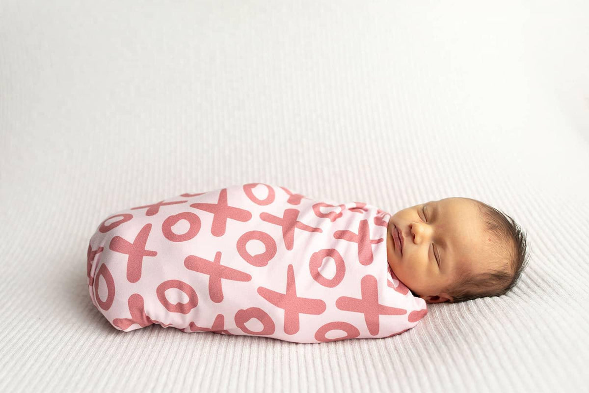 Three Little Tots Bamboo Newborn Swaddle Blanket - Soft & Cozy - The Palm Beach Baby