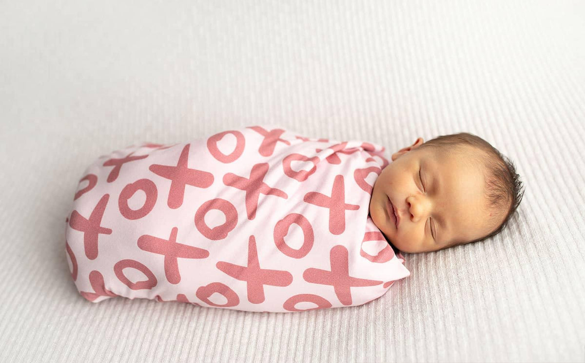 Three Little Tots Bamboo Newborn Swaddle Blanket - Soft & Cozy - The Palm Beach Baby