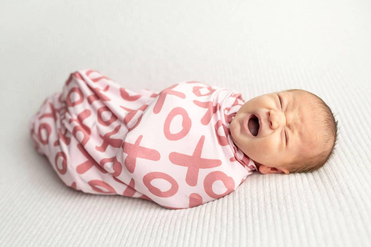 Three Little Tots Bamboo Newborn Swaddle Blanket - Soft & Cozy - The Palm Beach Baby
