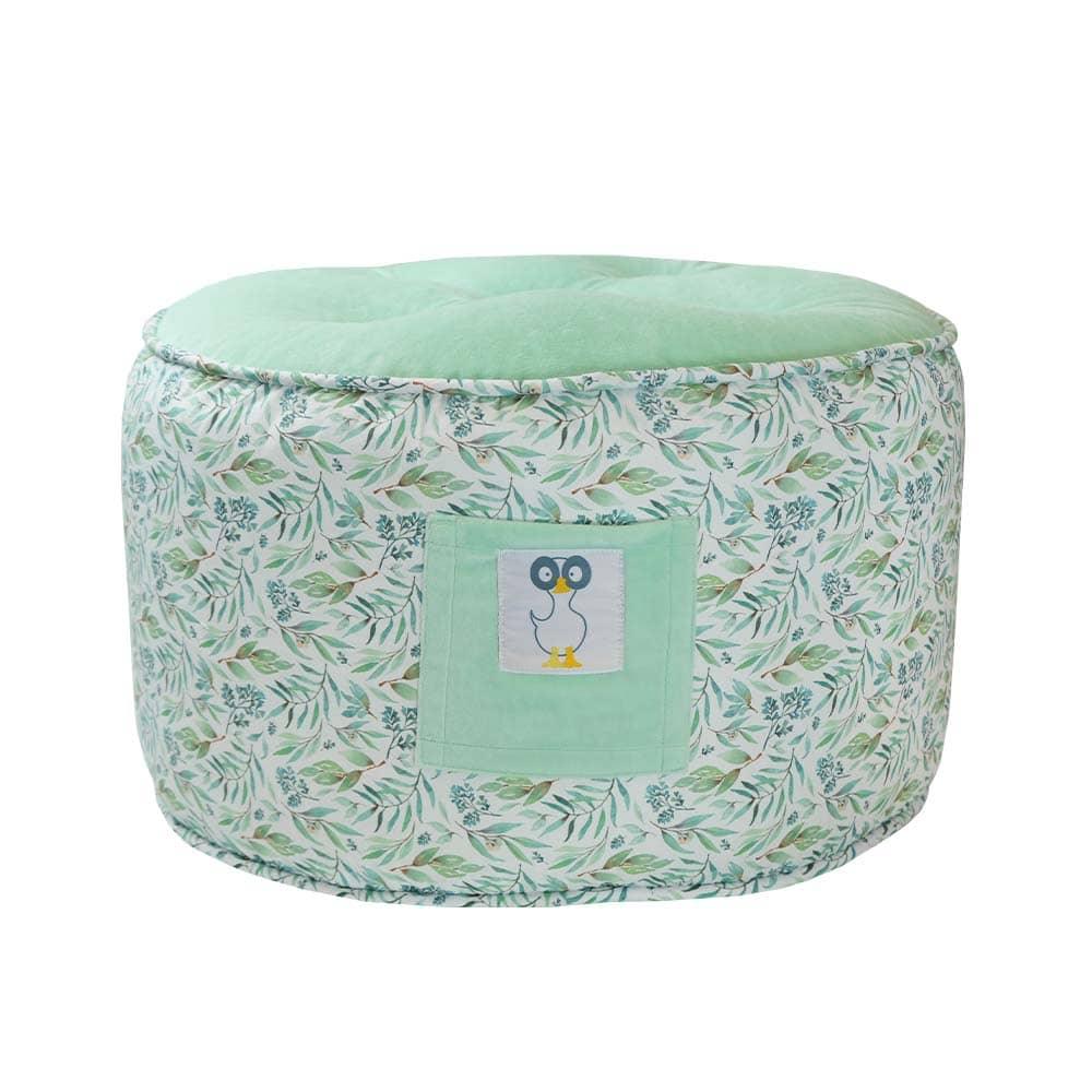 Basil Toddler Pouf Ottoman for Playroom - Seating, Footrest & Play Table - The Palm Beach Baby