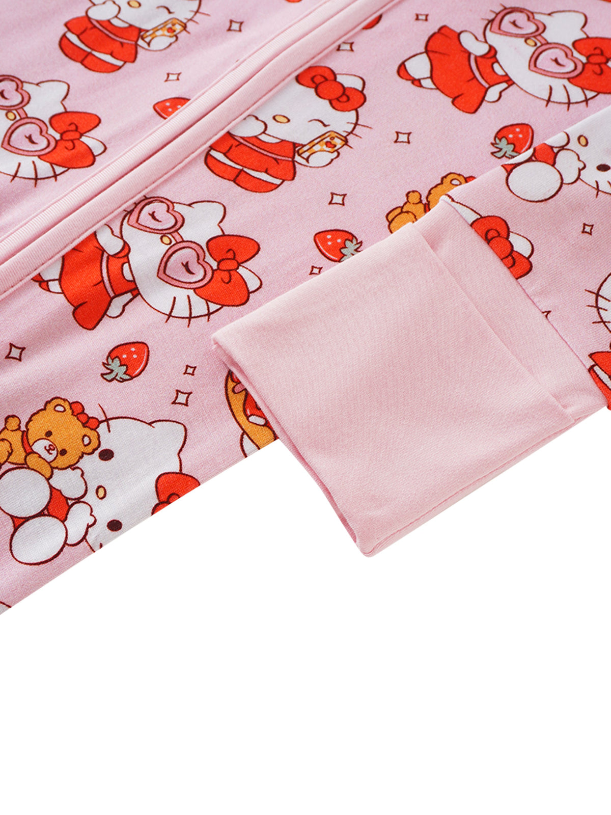 PoshTOT Sanrio Kitty Bamboo Baby Convertible Zippy Romper