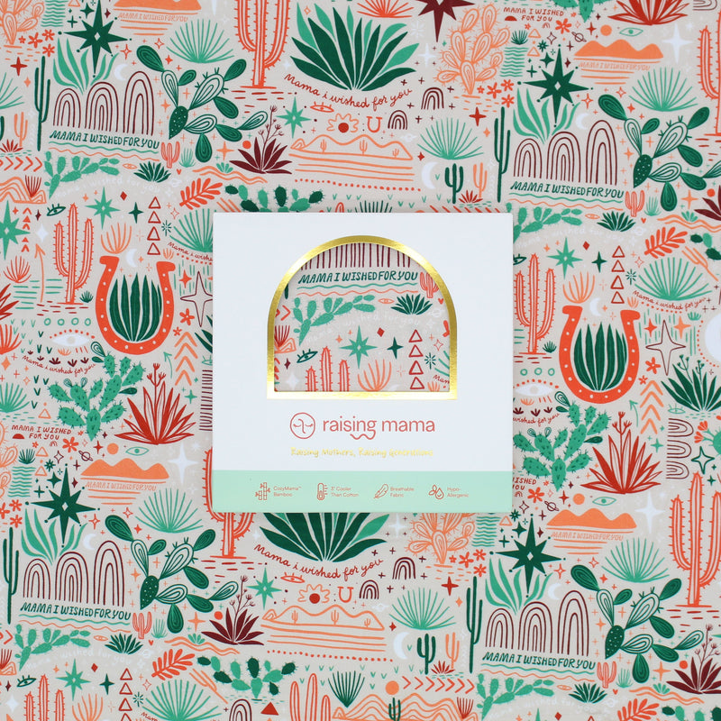 The Forever Swaddle Blanket | Desert Cactus (Beige) - The Palm Beach Baby
