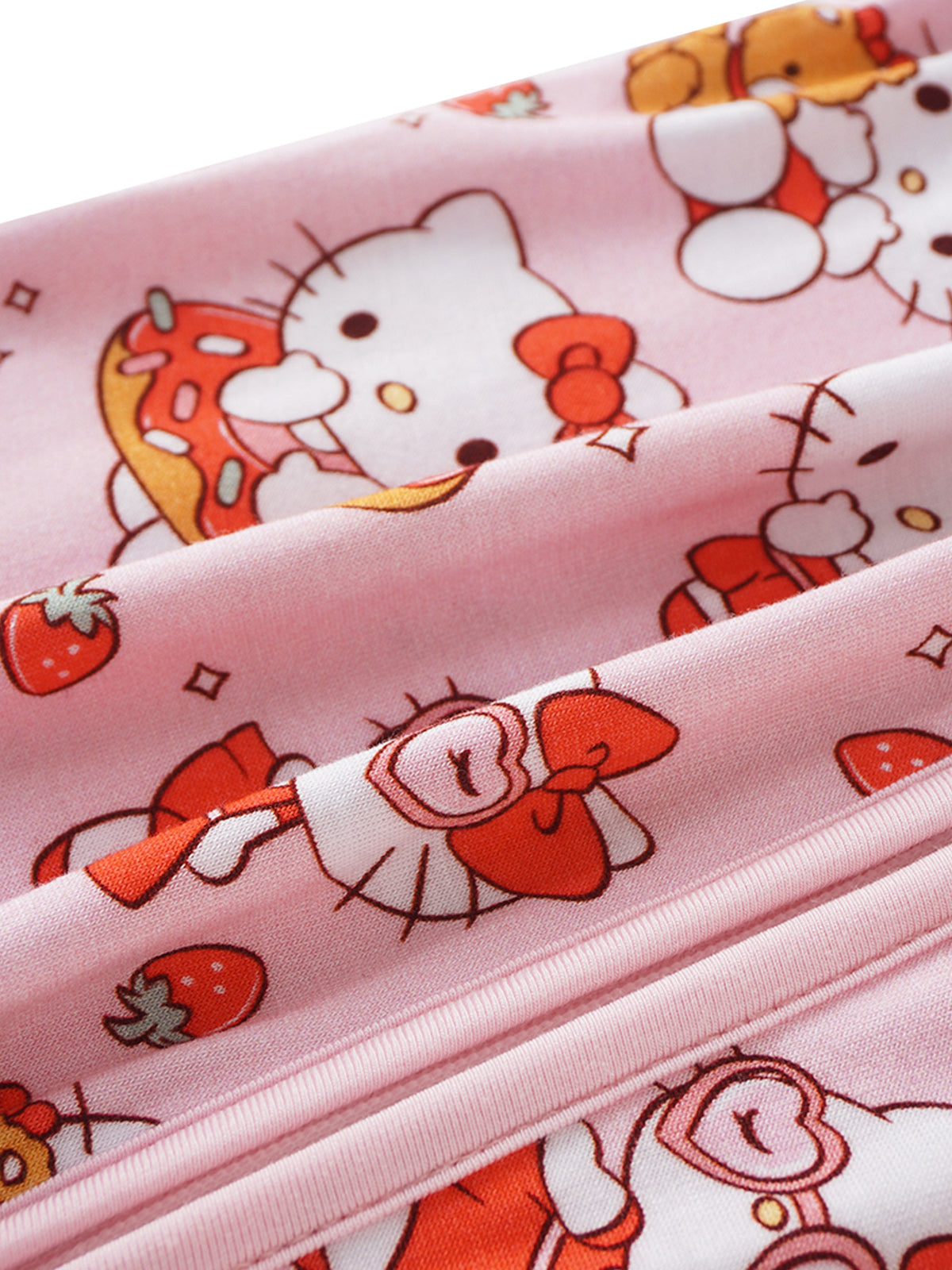 PoshTOT Sanrio Kitty Bamboo Baby Convertible Zippy Romper