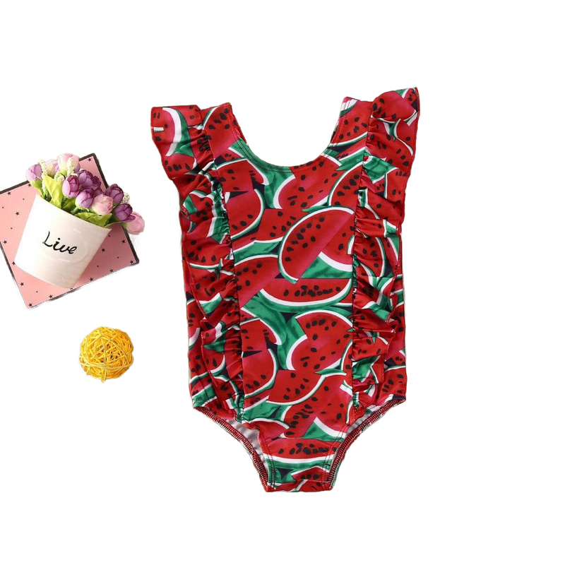 "Watermelon-Licious" Swimsuit for Little Girls