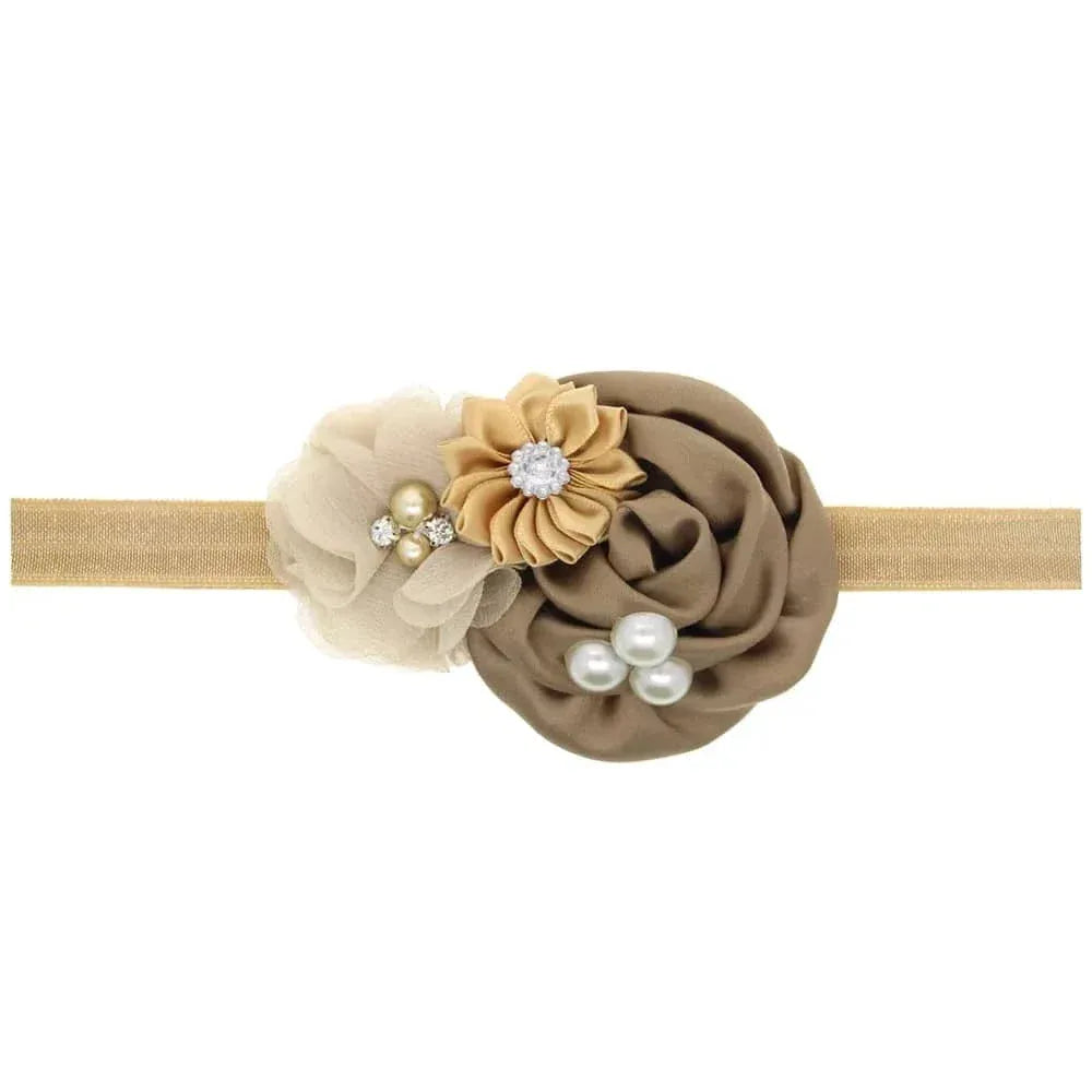 Elegant Chiffon Flower Baby Headband - The Palm Beach Baby