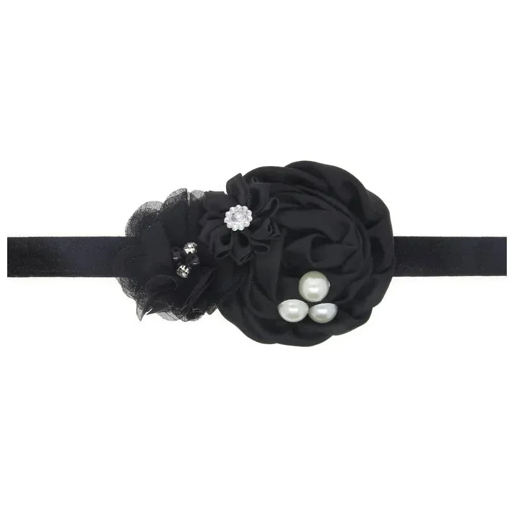 Elegant Chiffon Flower Baby Headband - The Palm Beach Baby
