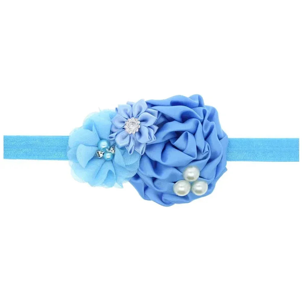 Elegant Chiffon Flower Baby Headband - The Palm Beach Baby