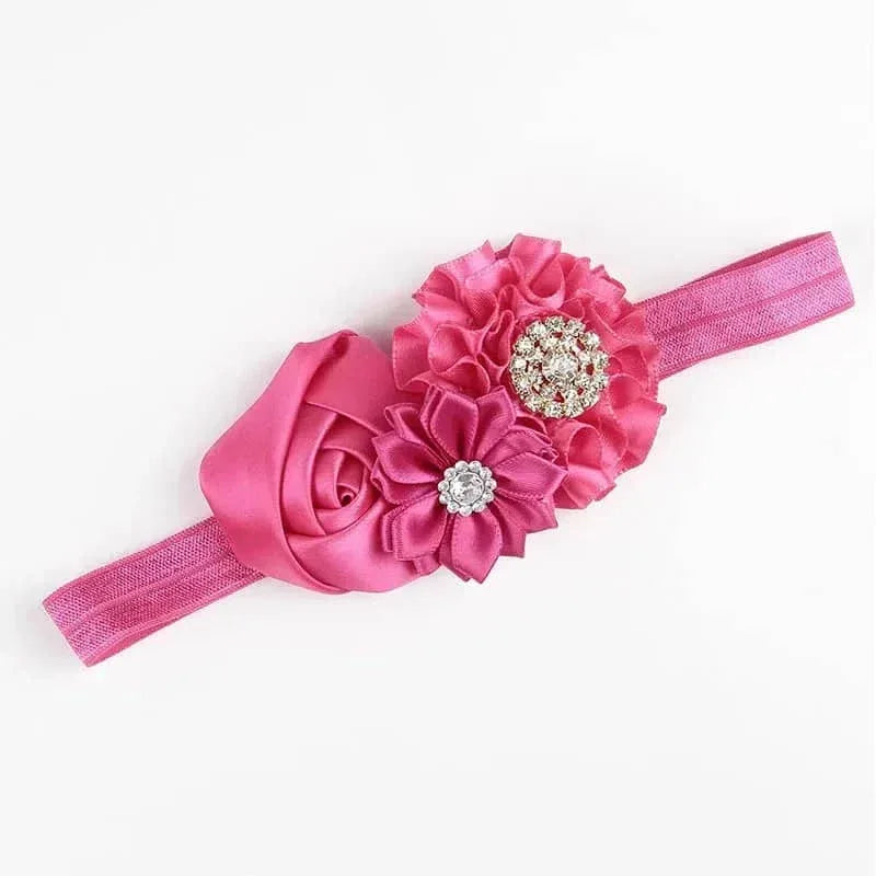 Elegant Chiffon Flower Baby Headband - The Palm Beach Baby
