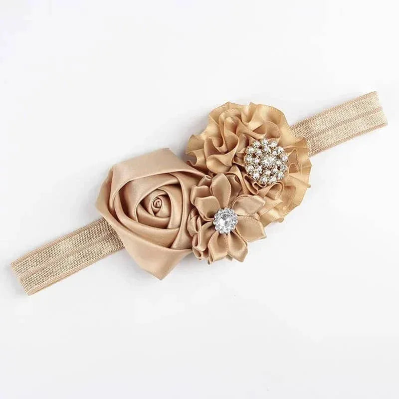 Elegant Chiffon Flower Baby Headband - The Palm Beach Baby