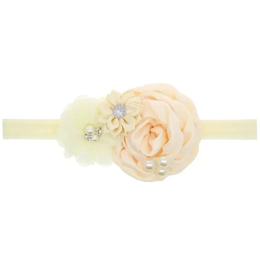 Elegant Chiffon Flower Baby Headband - The Palm Beach Baby
