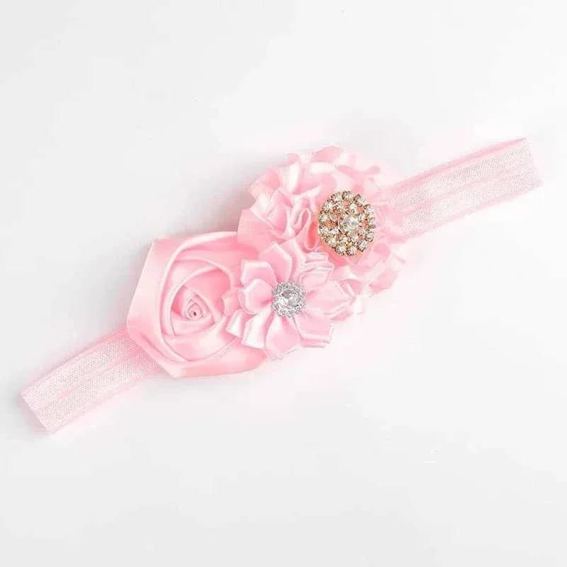 Elegant Chiffon Flower Baby Headband - The Palm Beach Baby