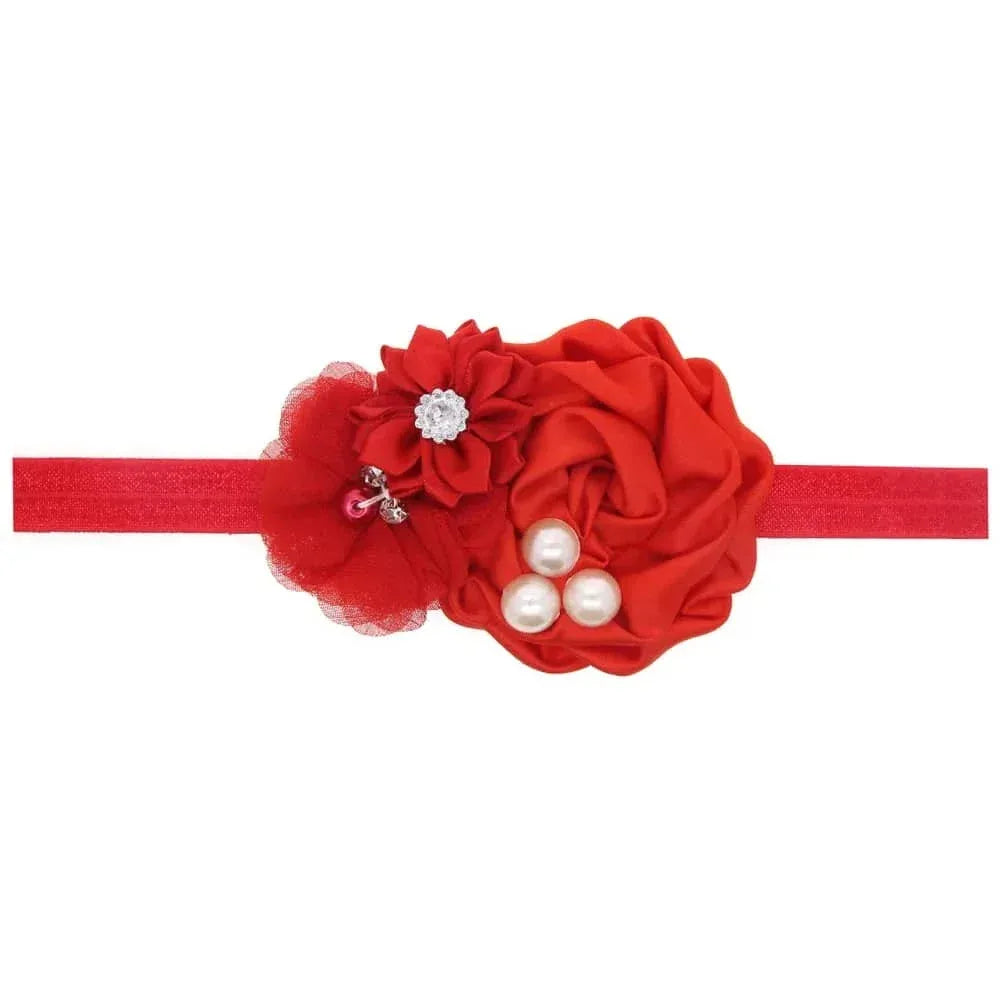 Elegant Chiffon Flower Baby Headband - The Palm Beach Baby