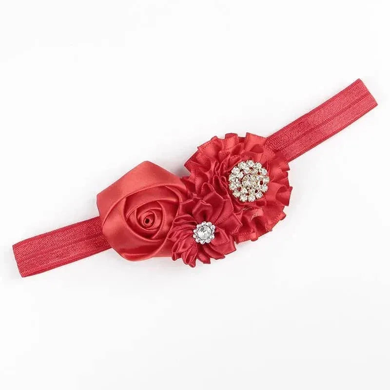 Elegant Chiffon Flower Baby Headband - The Palm Beach Baby