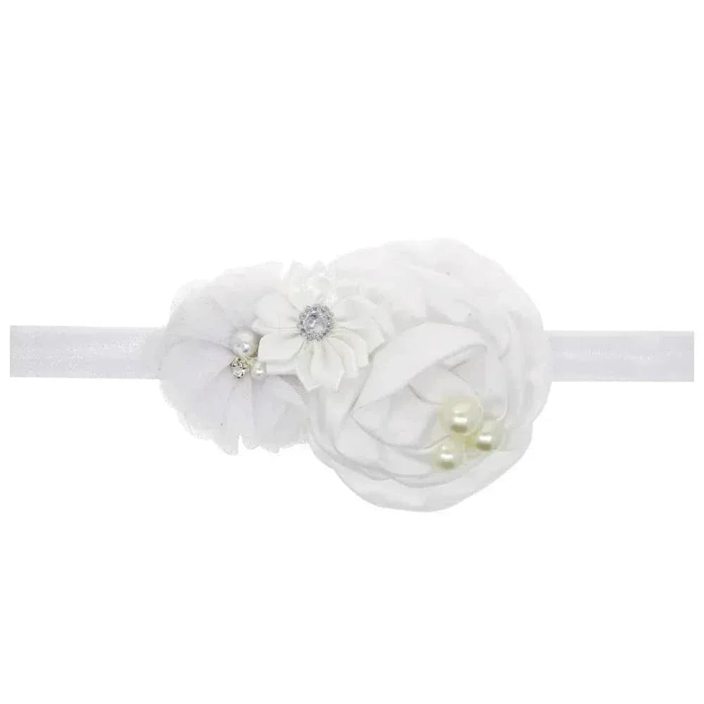 Elegant Chiffon Flower Baby Headband - The Palm Beach Baby
