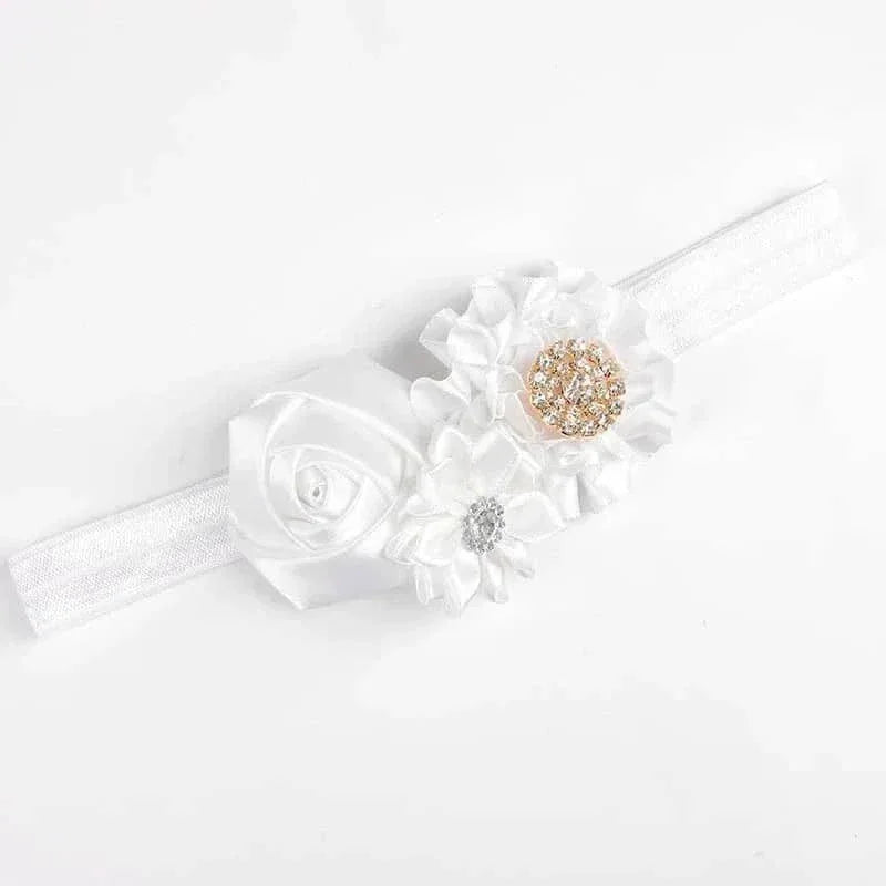 Elegant Chiffon Flower Baby Headband - The Palm Beach Baby