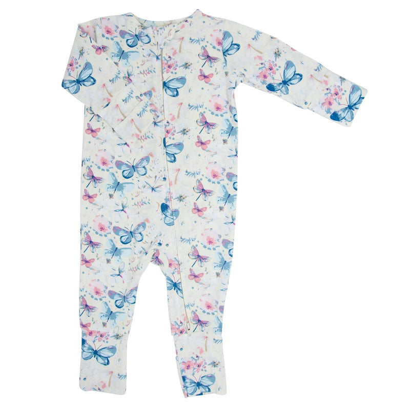 Watercolor Butterfly Convertible Romper - The Palm Beach Baby Sweet Bamboo
