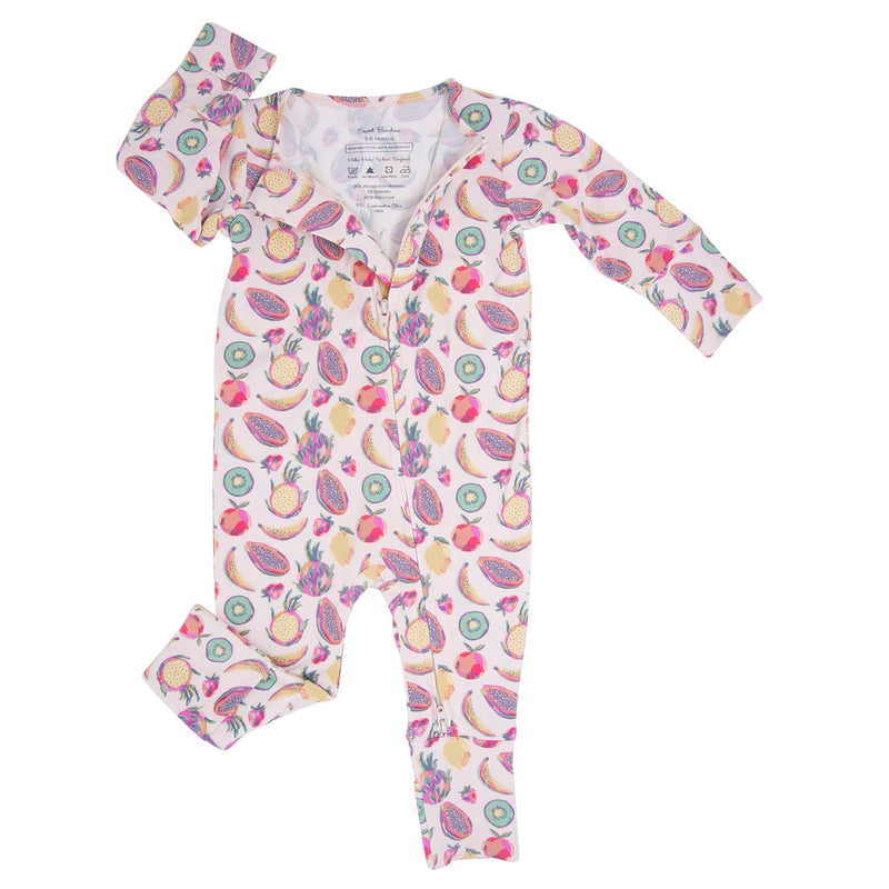Tropical Fruit Convertible Romper - The Palm Beach Baby Sweet Bamboo