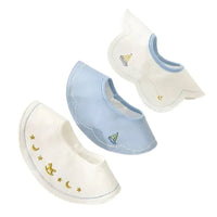 Cotton Embroidered Baby Bibs Set - Stylish & Soft - The Palm Beach Baby