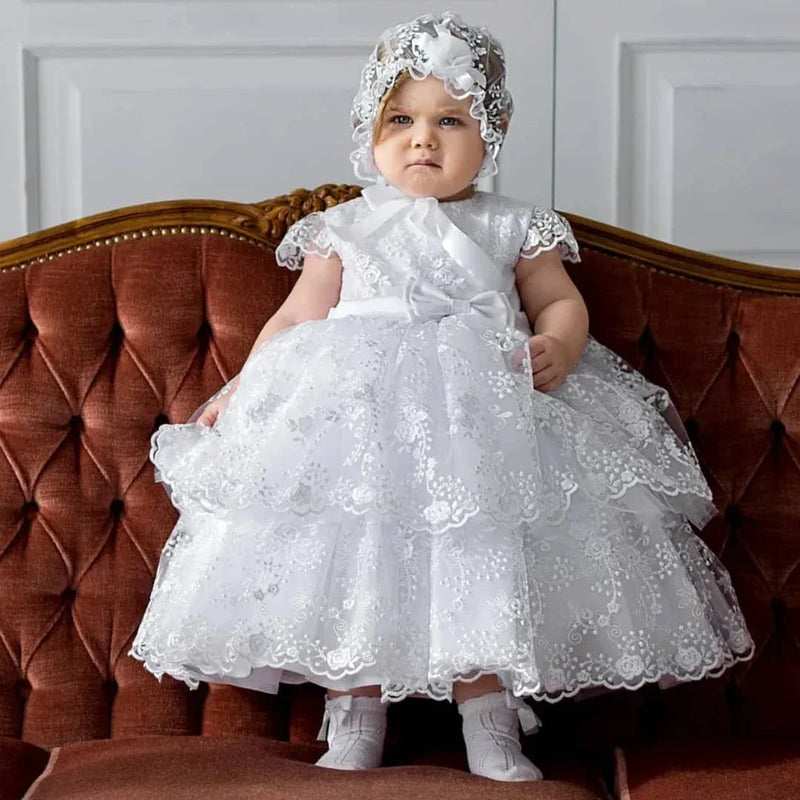long baptism dress for baby girl Baby Nora Elegant Baby Girl Baptism Gown – The Palm Beach Baby