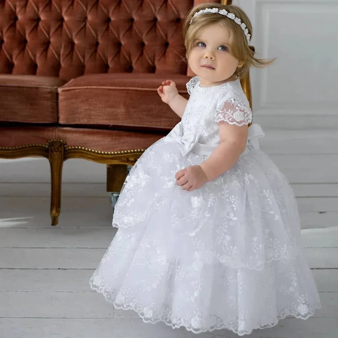 Baby Lace Baptism Gown for Girls | The Palm Beach Baby Baby Lace Baptism Gown for Girls | The Palm Beach Baby