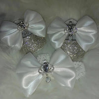 Baby Crystal Formal Shoes and Bow Set with Pink Bows - The Palm Beach Baby