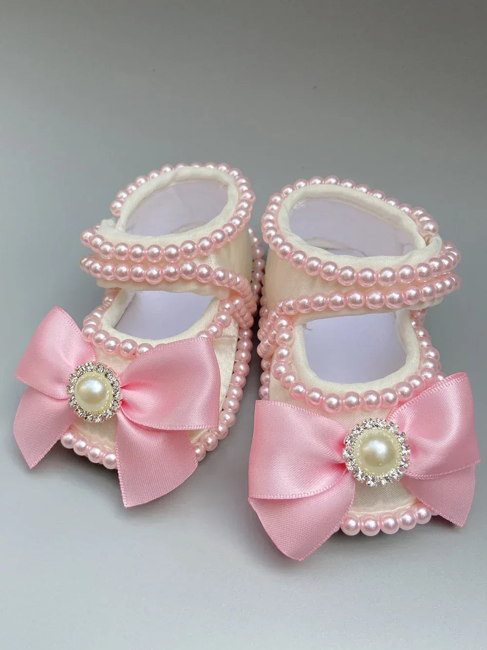 'Charlotte Elise' Lace Baby Girl Shoes for Special Occasions - The Palm Beach Baby