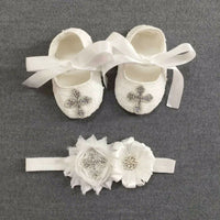 'Charlotte Elise' Lace Baby Girl Shoes for Special Occasions - The Palm Beach Baby