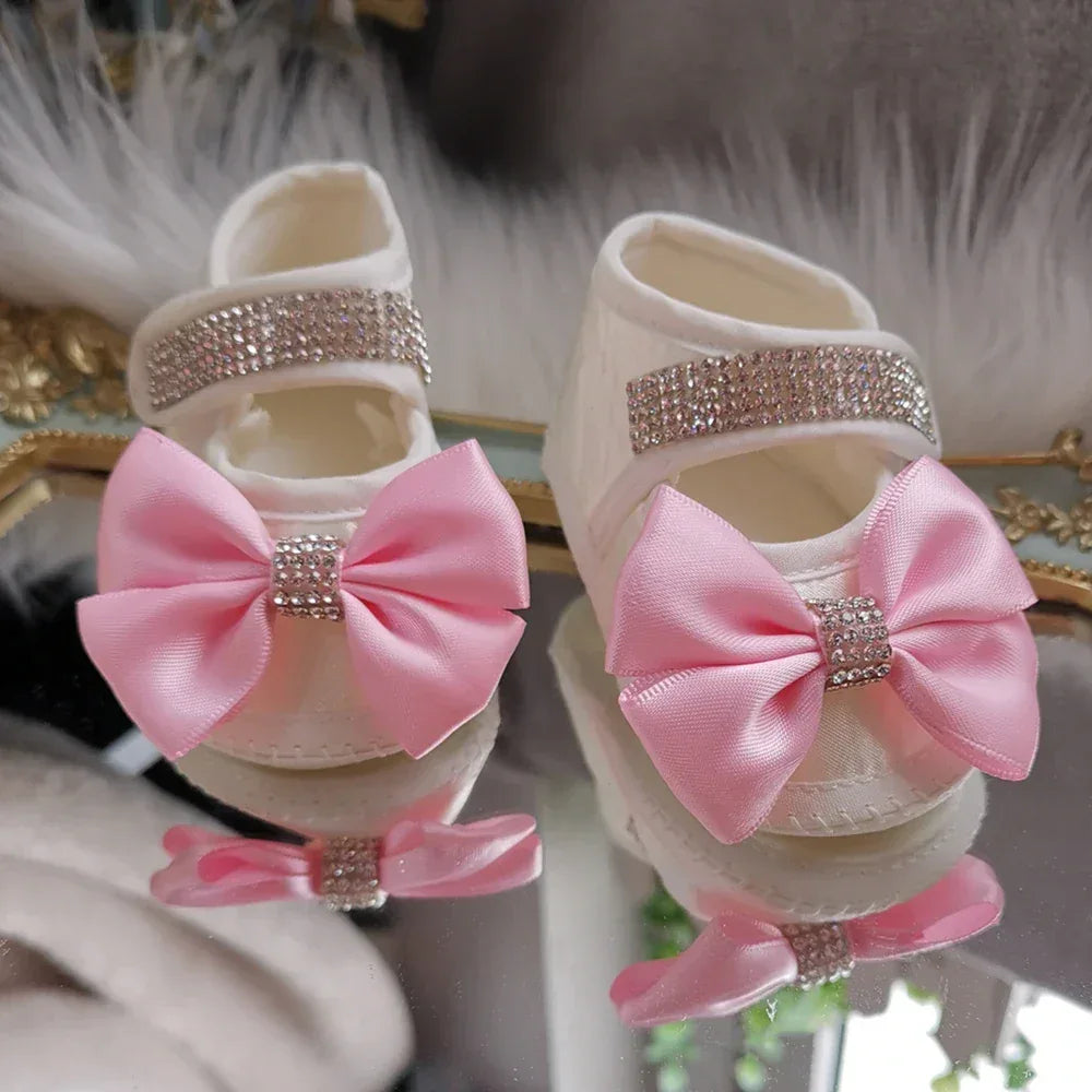 'Charlotte Elise' Lace Baby Girl Shoes for Special Occasions - The Palm Beach Baby