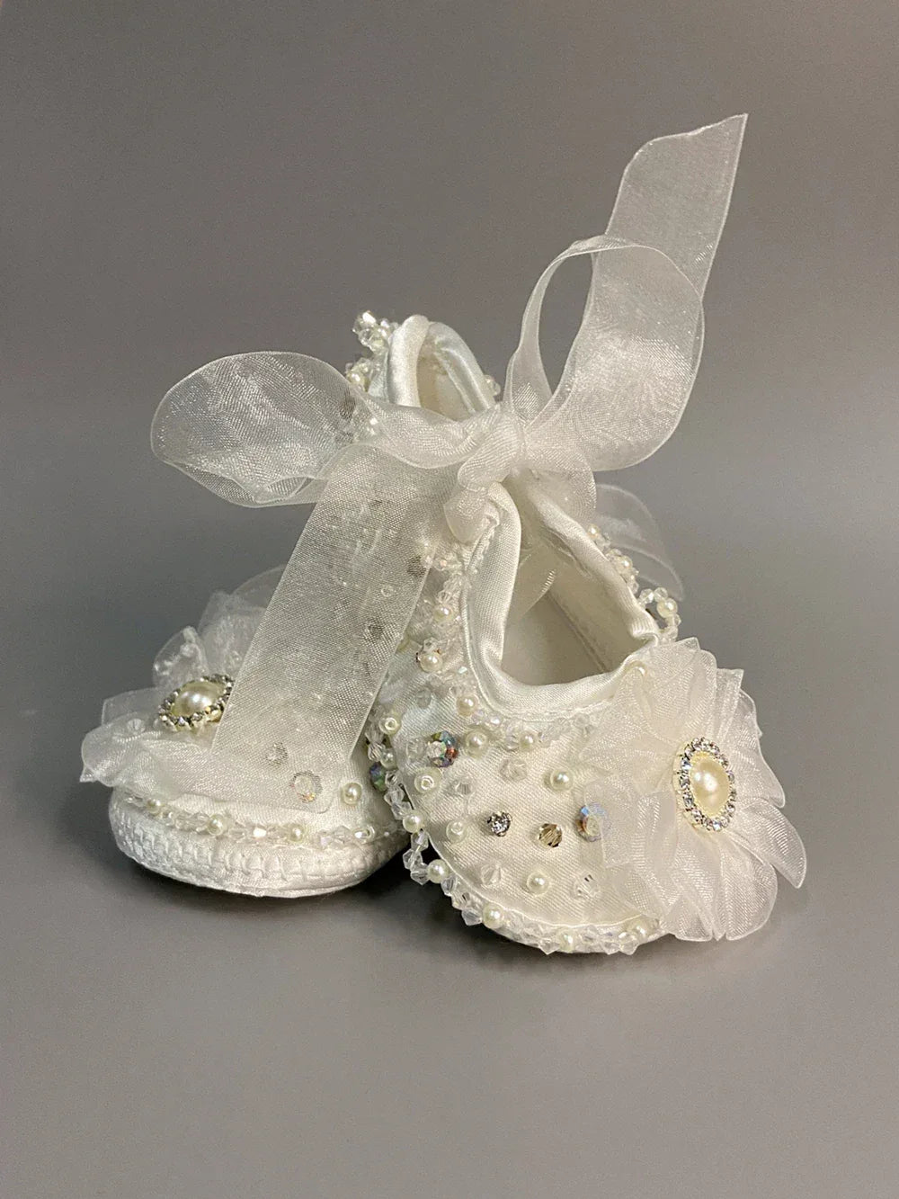 'Charlotte Elise' Lace Baby Girl Shoes for Special Occasions - The Palm Beach Baby