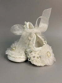 'Charlotte Elise' Lace Baby Girl Shoes for Special Occasions - The Palm Beach Baby