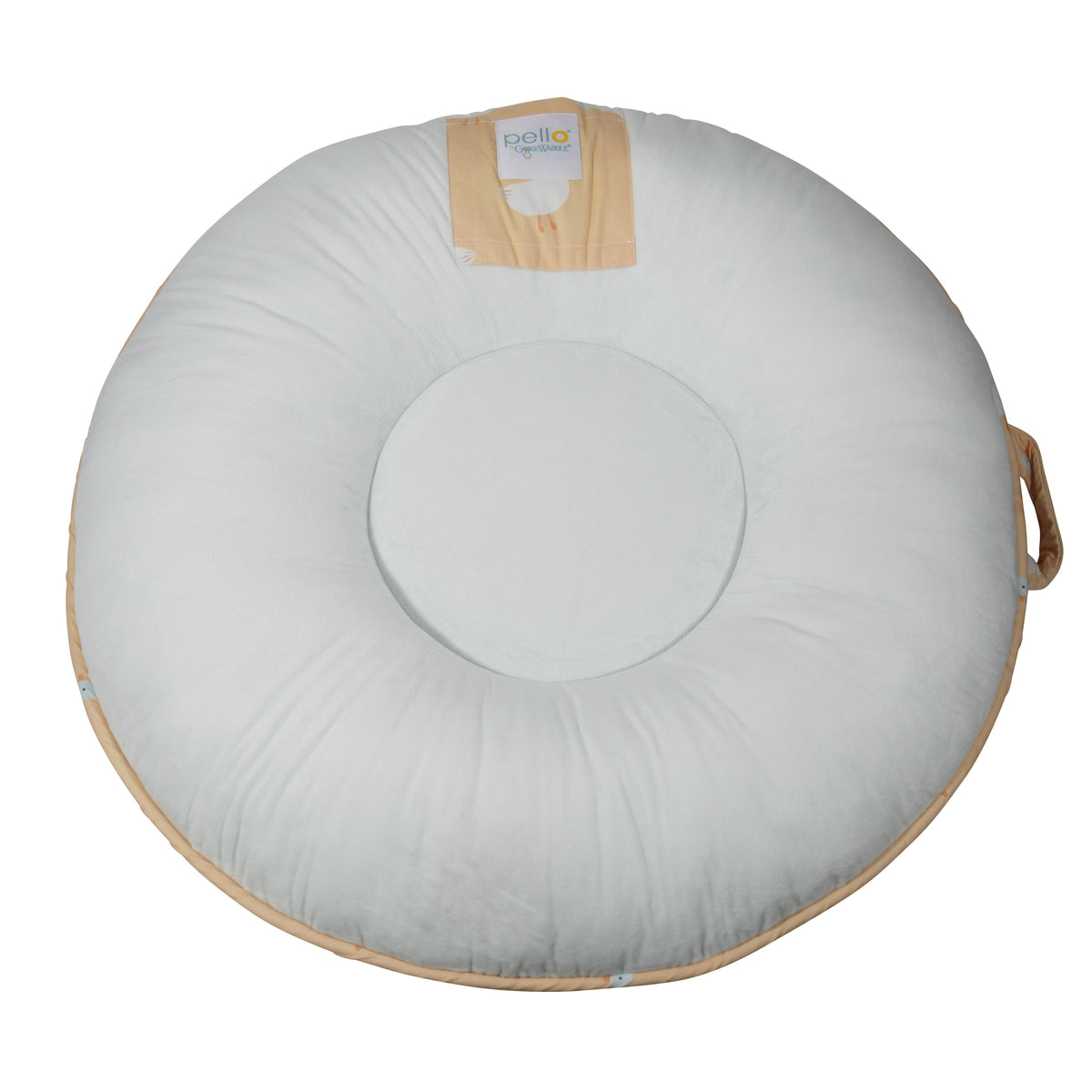 Durable Puddles Whispering Blue toddler floor cushion designed for cozy play areas, ideal for toddlers to relax and enjoy storytime.