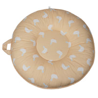 Puddles Whispering Blue toddler floor cushion, perfect for children aged 12 months and up, offers comfort and style for play or relaxation.