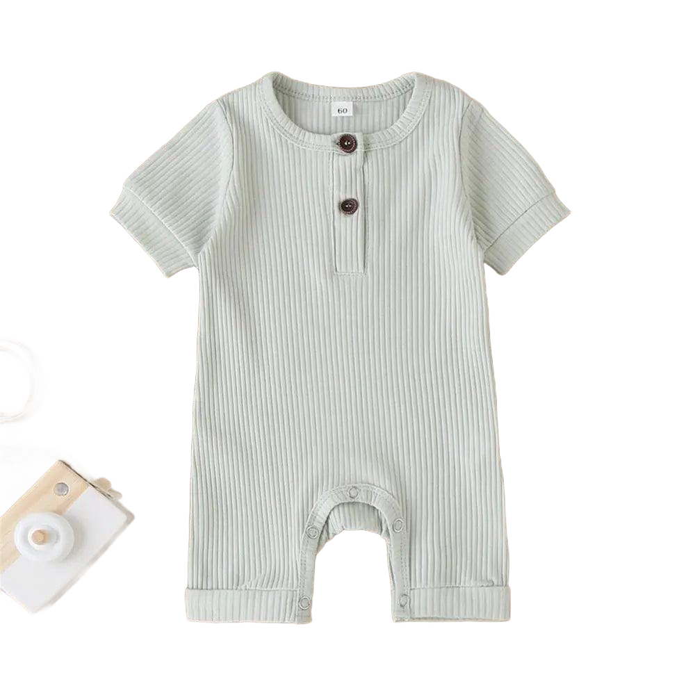 Casual Ribbed Knit Children's Romper - The Palm Beach Baby Estimated 10 - 14 Day Shipping