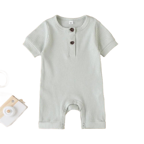 Casual Ribbed Knit Children's Romper - The Palm Beach Baby Estimated 10 - 14 Day Shipping