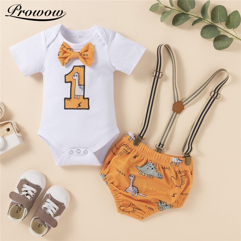 babies and kids Clothing "Dino-mite Birthday Boy" And Other Fun-Themed First Birthday Outfits -The Palm Beach Baby