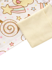 Beige fabric on a colorful patterned background