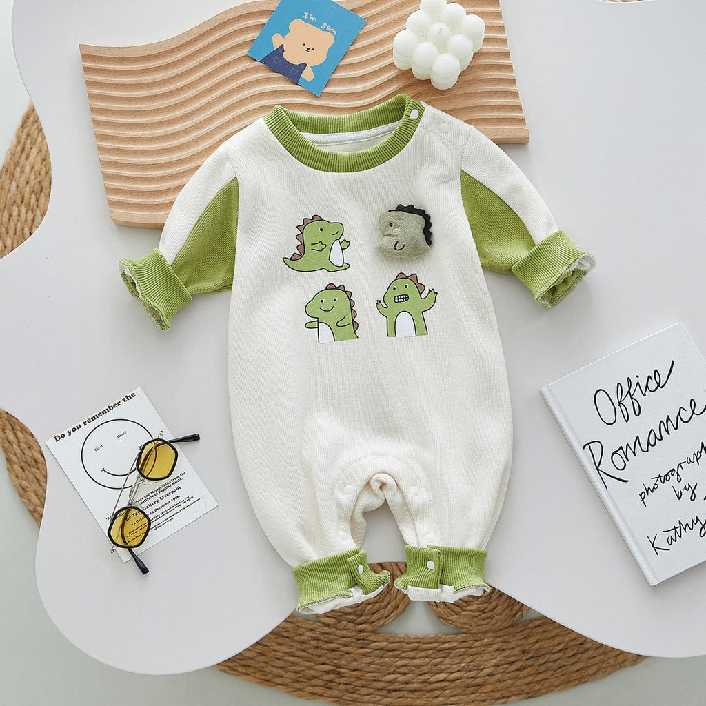 babies and kids clothes Dyno-mite Dinosaur-Themed Romper -The Palm Beach Baby