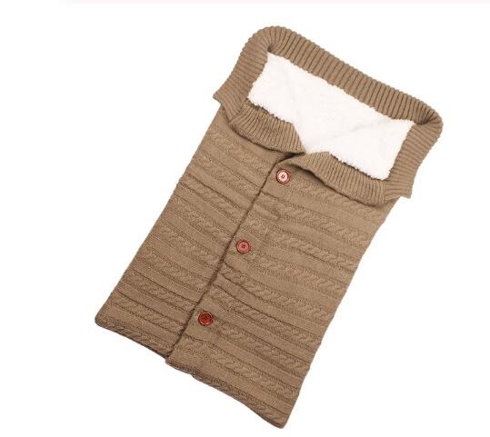 babies and kids clothing Khaki Cuddly-Soft Cable Knit Sleeping Envelope -The Palm Beach Baby