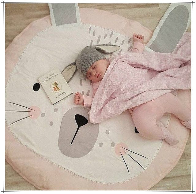 baby accessory Pink rabbit Animal-Themed Children's Playmat -The Palm Beach Baby