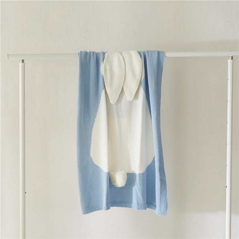 baby blanket Blue / 75*105 plus velvet "Sleeptight Bunny" Blanket -The Palm Beach Baby