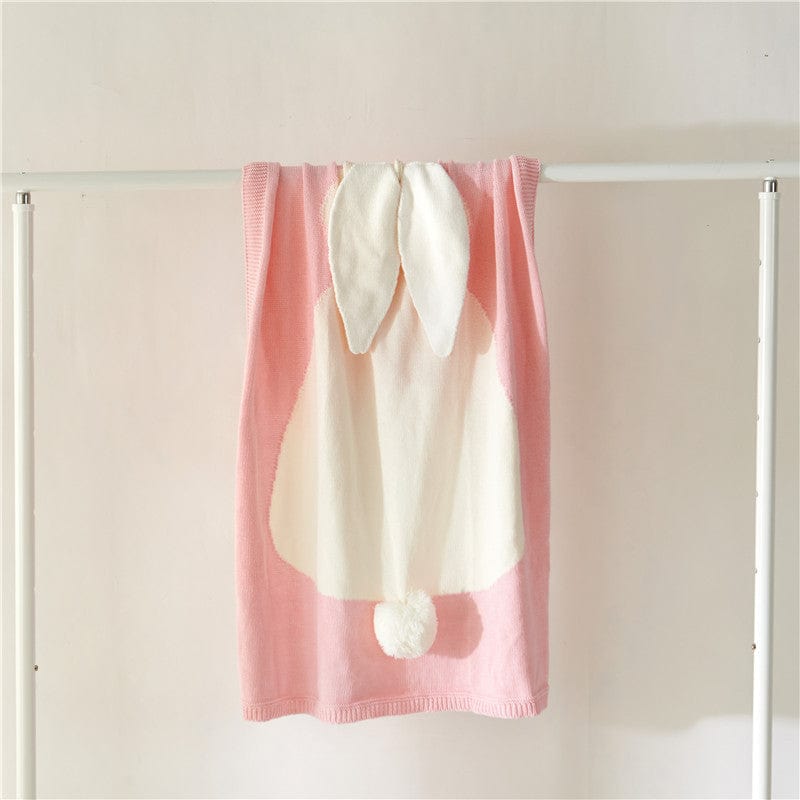 baby blanket Pink / 75*105 plus velvet "Sleeptight Bunny" Blanket -The Palm Beach Baby