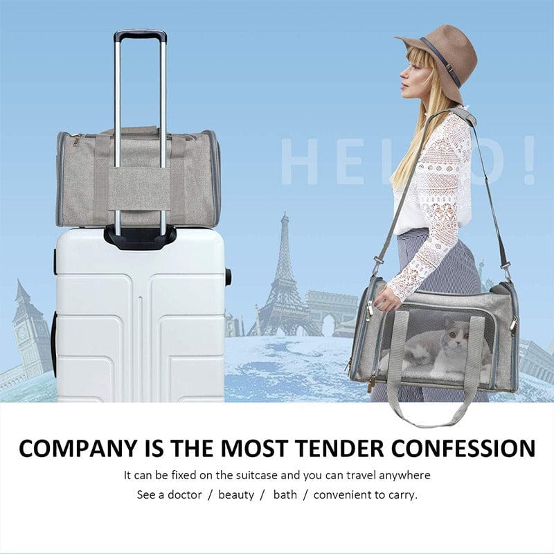 pet transport Comfortable Cross-Body Small Pet Portable Bag - 4 Colors -The Palm Beach Baby