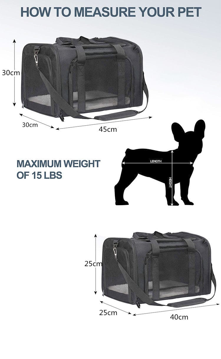 pet transport Comfortable Cross-Body Small Pet Portable Bag - 4 Colors -The Palm Beach Baby
