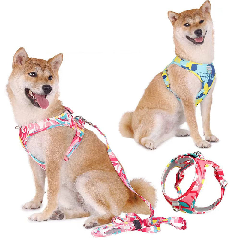 pet harness and leash Palm Beach Tropical Harness and Matching Leash -The Palm Beach Baby