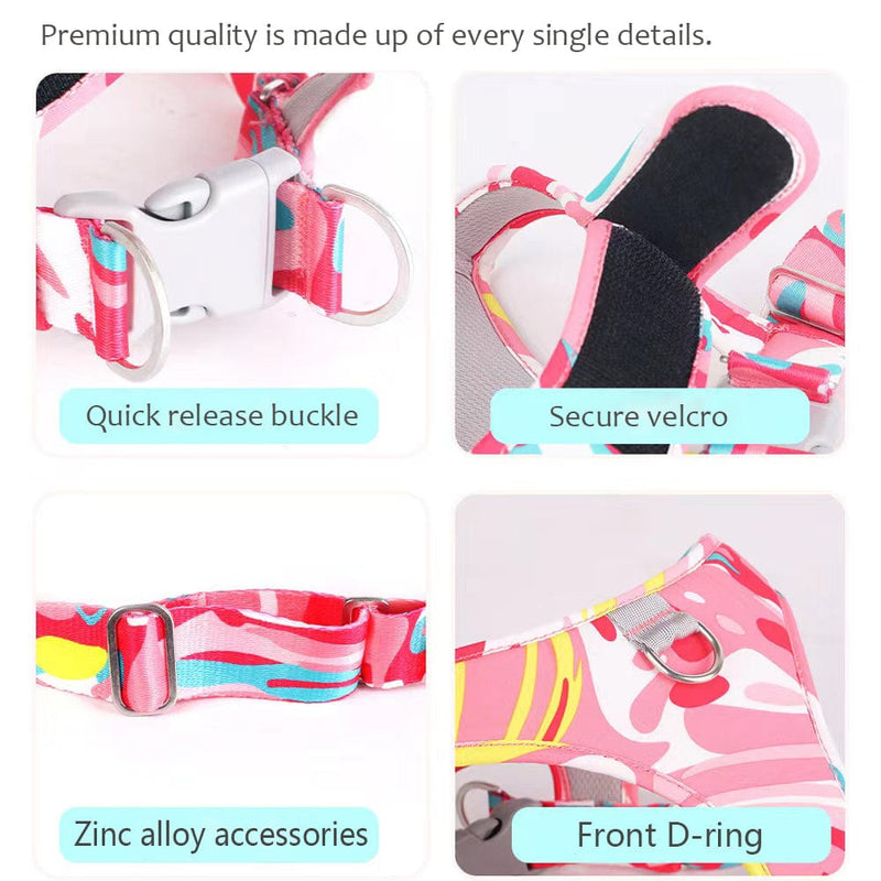 pet harness and leash Palm Beach Tropical Harness and Matching Leash -The Palm Beach Baby