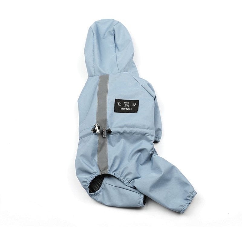 Pet clothing blue / S Diva Pet "Rainy Days" Hooded Pet Raincoat - 2 Colors -The Palm Beach Baby